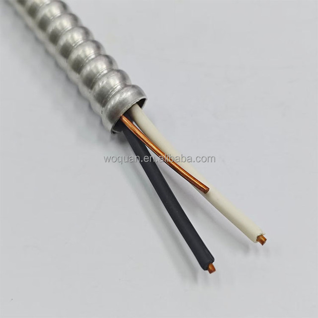 High-quality Metal-armored MC Armored Cable MC/BX 12/2 Aluminum Alloy Lockable Armored Cable