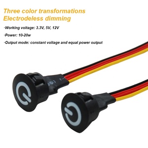 12V 5V 3.3V Đen Một Chiều Đèn LED Hai Chiều Cảm Ứng Công Tắc Điều Chỉnh Độ Sáng - Product Image 5