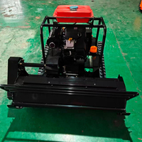 Tondeuse broyeuse à chenilles télécommandée avancée avec moteur hybride 15 CV et largeur de coupe de 1000 mm pour vignoble