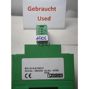SUMINISTRO ORIGINAL <span class=keywords><strong>IEG</strong></span> 45-3LA/100/21 2963255 - Product Image 1
