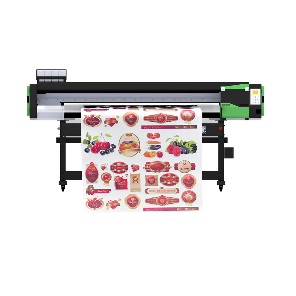Factory Supply High Quality 1.6m 5 Feet Eco Solvent Vinyl Printer Plotter With Contour Cutting