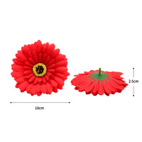 Aksesori Rambut Bunga Gerbera Daisy Buatan Sutra, Alat Peraga Foto Tepi Pantai, Topi DIY, Rangkaian Bunga Gaya Minimalis