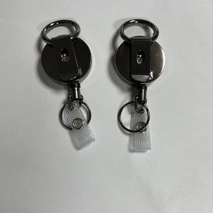 Rigid Heavy Duty Cable Retractable Metal Waterproof Id <b>Holder</b> Badge Reel With Belt Clip <b>Key</b> Ring Custom Promotional Gifts - Product Image 6