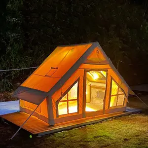 Оксфорд водонепроницаемая ткань на открытом воздухе 6 человек надувная воздушная палатка для продажи