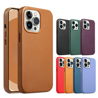 Étui en cuir TPU PC magnétique 1:1 officiel pour iPhone 17 16, compatible avec iPhone 15 Pro Max 6/7/8 Plus 14 13 12 11