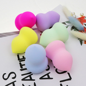 Éponge de maquillage professionnelle en forme de gourde couleur macaron, applicateur de fond de teint doux, œuf de beauté, logo personnalisé, marque privée, OEM, ODM - Product Image 2