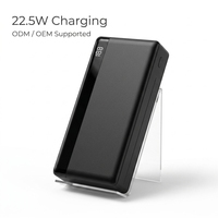 Batterie externe portable 20000 mAh 15W à chargement rapide Type-C, logo personnalisé, grande capacité, vente en gros, commande en gros, directement de l'usine