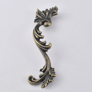 French Style Zinc Alloy Cabinet Handle Bronze Bar Shape Durable Furniture Hardware - Product Image 3