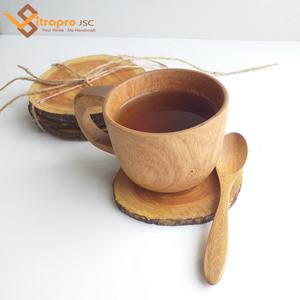 Écorce d'arbre Tranche-Bois Rustique Sous-verres bois plaque - Product Image 2