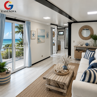 Maison conteneur modulaire préfabriquée extensible et portable pour hébergement touristique haut de gamme en bord de mer sur île ou baie