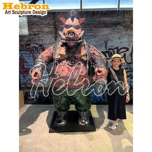 Escultura Decorativa de Metal para Parque, Diseño Personalizado, Animal <span class=keywords><strong>Marino</strong></span> Abstracto, Delfín y Ola - Product Image 3