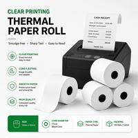 Rouleaux de papier thermique Baixin 57x50 pour caisse enregistreuse, impression claire, échantillon gratuit, prix usine