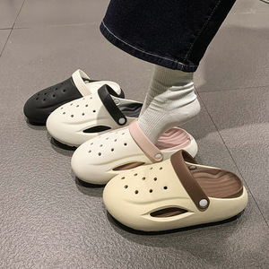 <b>Clogs</b> Summer Closed Toe Women Breathable EVA Sole Plastic Upper <b>Slippers</b> Size 36-40 - Product Image 2