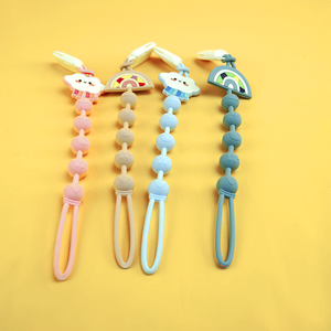 Mordedores suaves ecológicos <span class=keywords><strong>para</strong></span> bebés, cuentas en forma de silicona de grado alimenticio y <span class=keywords><strong>mordedor</strong></span> de madera, accesorios <span class=keywords><strong>para</strong></span> aliviar la dentición - Product Image 6