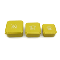 Boîtes de rangement en plastique alimentaire empilables et chauffables avec compartiments, 3 pièces, logo personnalisé, boîtes à goûter rectangulaires pour enfants