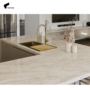 Tostone Customizable Elegant Polished Taj Mahal Natural Quartzite <strong>slabs</strong> For <strong>Kitchen</strong> Dining Island - Product Image 4