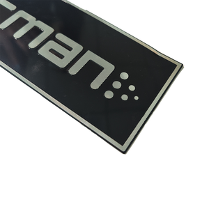 Đen Anodized nhôm tùy chỉnh UV in lụa Màn hình in offset kim loại tên thương hiệu lớn lên biểu tượng kim loại tấm - Product Image 3