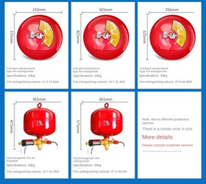 Extincteur portable Red Steel FM200 à gaz propre, classe A B E, protection pour batteries lithium-ion - Product Image 5