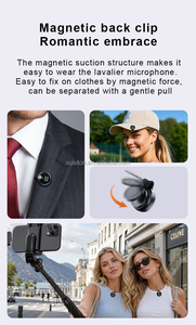Micrófonos Lavalier Dobles QY40 con Interfaz Dual, Reducción de Ruido IA, Sonido Nítido, Micrófono Inalámbrico para Transmisión en Vivo, Vlogs y Discursos - Product Image 3