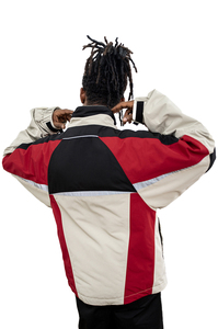 Good Look Wind and Waterproof Color Patchwork Chaqueta de hombre de doble capa con cuello levantado - Product Image 3