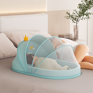 Nid d'enfant portable avec moustiquaire, <span class=keywords><strong>lit</strong></span> <span class=keywords><strong>de</strong></span> voyage pliable pour nouveau-né, berceau, <span class=keywords><strong>lit</strong></span> bébé avec moustiquaire - Product Image 5