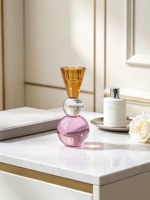 Porte-bougie colonne moderne haut de gamme de luxe léger avec verre mosaïque coloré, entièrement fait main, emballage en boîte