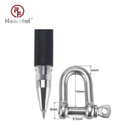 Émerillon de sécurité en acier inoxydable 304 de type européen robuste en forme d'arc pour connexion de chaîne, matériel de levage industriel