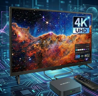 Servicio Personalizado, TV Box Android 9 con 2G+8G, 4K, Quad Core, HDR/H265, Control Remoto por Voz, OTT, Garantía de 12 Meses, IPTV