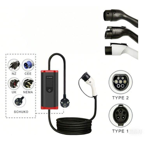 Cable de Carga Portátil <span class=keywords><strong>para</strong></span> Vehículos Eléctricos con Enchufe NEMA 14-50/5-15, 7.68Kw, 32A, Corriente Ajustable, Cargador <span class=keywords><strong>para</strong></span> Vehículos Eléctricos e <span class=keywords><strong>Híbridos</strong></span> <span class=keywords><strong>Enchufables</strong></span> <span class=keywords><strong>para</strong></span> SAE_J1772 - Product Image 1