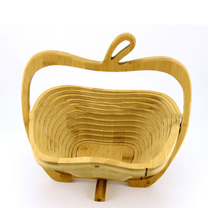 pieghevole appendere frutta <span class=keywords><strong>cesto</strong></span> di legno - Product Image 1