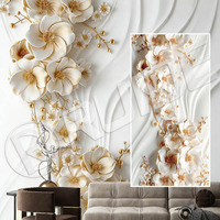 Planche en marbre PVC haute brillance, imperméable, résistante au feu, feuille de marbre UV pour la décoration murale de la salle de bain, du salon, de la cuisine