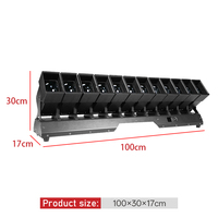 Luz LED Móvil de Cabeza Móvil de Venta Caliente 720W RGBW 12x60W, Foco de Iluminación para Escenario con Control DMX512 para Estadios, DJ y Clubes