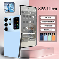 Smartphone 5G S25 Ultra Layar Penuh 16GB 1TB Kamera 72MP Plus 108MP Android 15 Dual SIM
