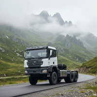 Nouveau camion tracteur tout-terrain puissant SHACMAN 6x6 diesel avec suspension pneumatique, conduite à gauche et grande garde au sol