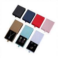 Boîte à bijoux carrée blanche lavable HongFa pour la Saint-Valentin, personnalisable avec logo doré imprimé, pour collier, bracelet, bague, vente en gros