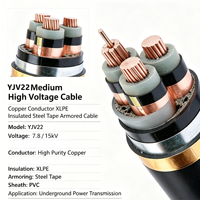 Direkt ab Werk YJV22 8,7/15kV Mittelspannungskabel Stahlbandarmiertes XLPE-Isoliertes Stromkabel