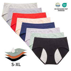 9039 Ropa Interior de Algodón para Mujer, Bragas Menstruales de Flujo Abundante, <span class=keywords><strong>Culotte</strong></span> Menstrual, Protección Nocturna a Prueba de Fugas - Product Image 4