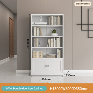 Étagère ouverte simple multicouche, rangement de salon, armoires de classement, bibliothèque, bibliothèque en acier multifonctionnelle pour la maison, vente - Product Image 3