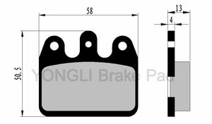 Oferta YONGLI F053 Pastilla de Freno para Moto Semimetálica Sin Amianto a Base de Cobre para Go Kart CRG Ven 05 con 9000-20000 KM de Vida Útil - Product Image 6