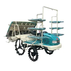 Factory wholesalerice New Ride-on type 6 Rows Riding Paddy rice transplanter Agricultural Machinery Small Rice Seeder