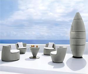 Set <span class=keywords><strong>da</strong></span> Pranzo e Lounge <span class=keywords><strong>da</strong></span> <span class=keywords><strong>Giardino</strong></span> Impilabile in 5 Pezzi con Cuscini Confortevoli, Risparmio sui Costi di Spedizione - Product Image 4