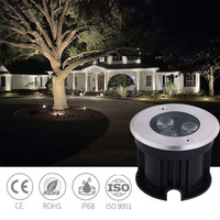 Ip68 étanche en acier inoxydable souterrain étape lumière projecteur côté sol pont encastré LED lampe creusée pour jardin extérieur