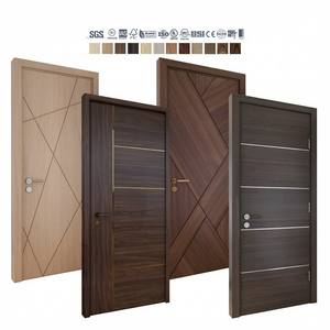 Puerta Interior de Madera Precolgada de Estilo Moderno Europeo-Americano, Puertas Interiores de Madera, Puertas de Dormitorio Insonorizadas para Casas - Product Image 3