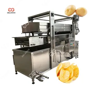 Gelgoog French Fry Fried Tortilla Chips Making Machine Potato Chips Frying Machine Deep Fryer