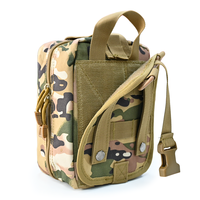 Trousse de premiers secours tactique, sac de survie Molle, équipement d'urgence pour l'extérieur avec outils multiples pour le camping, la randonnée, l'aventure, logo personnalisé