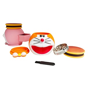 2026 New Doraemon Zinc Alloy 4 Piece Manual Modern Sharp Teeth Tobacco Crusher Magnetic <b>Herb</b> <b>Grinder</b> for Accessories - Product Image 3