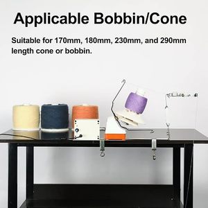 Machine à bobiner <span class=keywords><strong>automatique</strong></span> <span class=keywords><strong>électrique</strong></span> Qtools pour cônes de fil, bobineuse de laine domestique pour cônes de fil à tricoter - Product Image 2