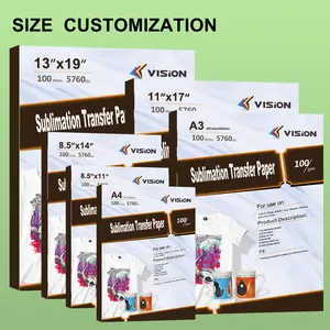 China Supplier 100g 125g A4 A3 Sublimable Paper Fast Dry Sublimation Paper Heat Transfer Paper For Mug Cotton Printing Sublimate