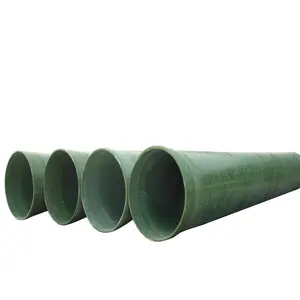 Light weight high strength good hydraulic property FRP GRP Fiberglass pipe for industry made in China