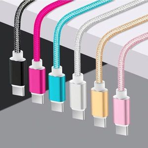 High Quality 1M USB Type C Fast Charging Phone <b>Cable</b> Nylon USB C Data <b>Cable</b> For Mobile Phone - Product Image 5